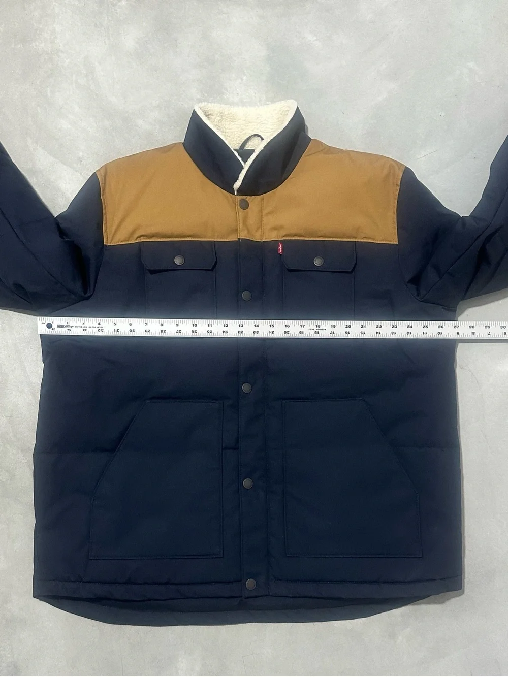 Levi’s Mixed Media Insulated Puffer Jacket XXL Sherpa Ultra Loft NWT Mens